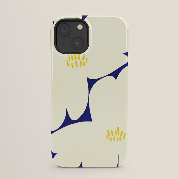 Abstract botanical 52-blue iPhone Case Gallery Image 29