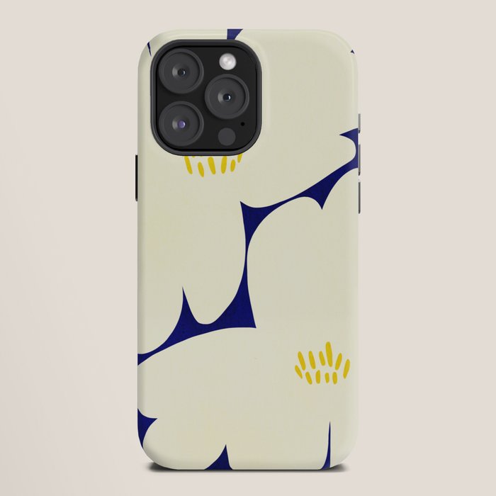 Abstract botanical 52-blue iPhone Case Gallery Image 12