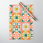 Playful patchwork pattern Wrapping Paper Gallery Image 1
