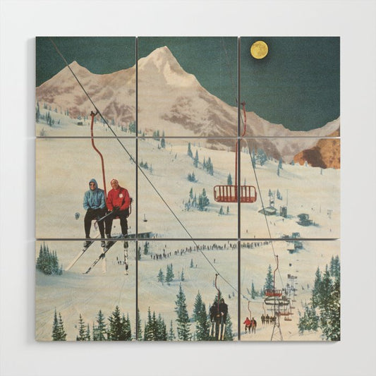 Bridger Skiing Wood Wall Art Gallery Image 2