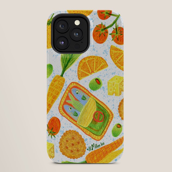 Kitchen Snacks & Apps in Orange & White iPhone Case Gallery Image 28