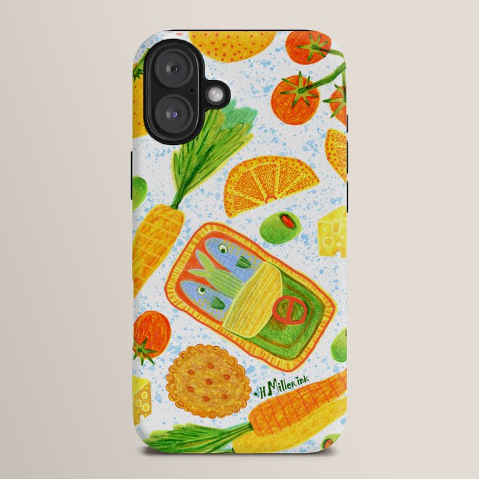 Kitchen Snacks & Apps in Orange & White iPhone Case Gallery Image 14