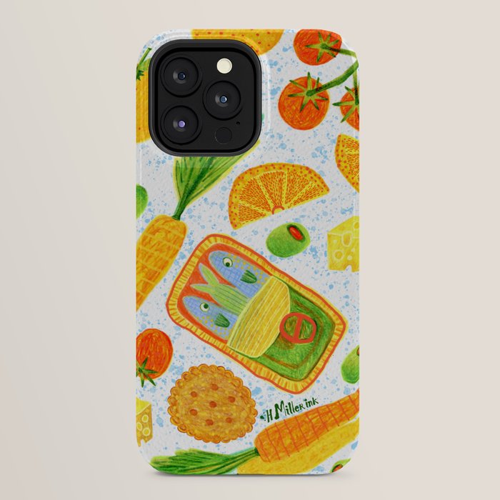 Kitchen Snacks & Apps in Orange & White iPhone Case Gallery Image 32