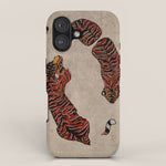 Two Tigers -- Ukiyo-e Style iPhone Case Gallery Image 1
