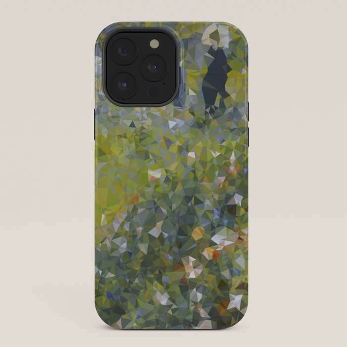 Monet Garden Low Poly Nature Art iPhone Case Gallery Image 36