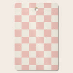 Checkered (Pink Cream) Cutting Board Gallery Image 1