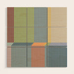 Linear Bauhaus Pattern 1 Wood Wall Art Gallery Image 1