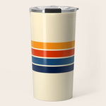 Classic Retro Stripes Travel Mug Gallery Image 1