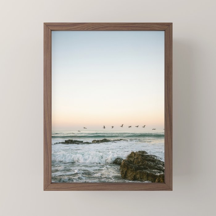 Birds at sunset | Playa Santa Teresa Costa Rica | Travel photography Mini Art Print Gallery Image 2