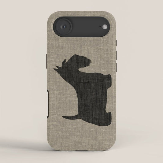 Scottish Terrier | Black Scottie Dog Silhouette iPhone Case Gallery Image 2