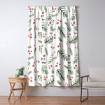 Christmas tree branches and berries - vintage Window Curtain Gallery Image 1