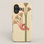 Egyptian Papyrus Plants and Lotus Flowers iPhone Case Gallery Image 1