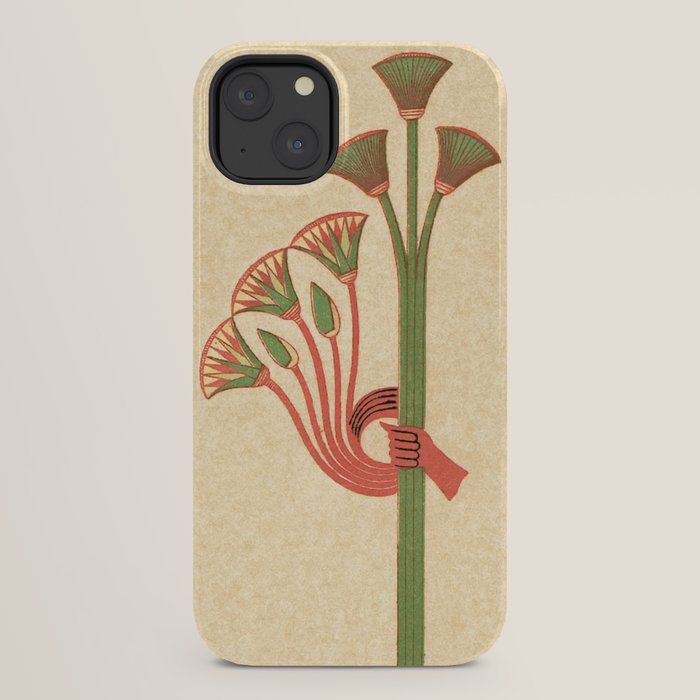 Egyptian Papyrus Plants and Lotus Flowers iPhone Case Gallery Image 30