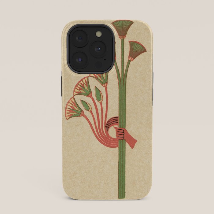 Egyptian Papyrus Plants and Lotus Flowers iPhone Case Gallery Image 35