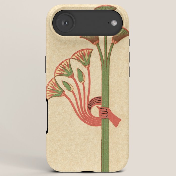 Egyptian Papyrus Plants and Lotus Flowers iPhone Case Gallery Image 6