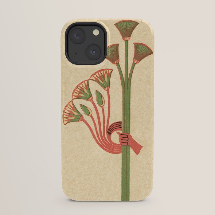 Egyptian Papyrus Plants and Lotus Flowers iPhone Case Gallery Image 29