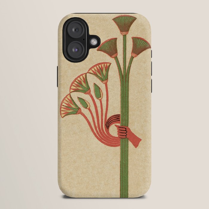 Egyptian Papyrus Plants and Lotus Flowers iPhone Case Gallery Image 10