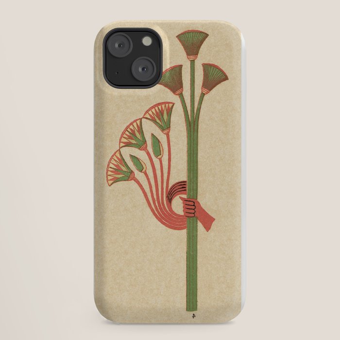Egyptian Papyrus Plants and Lotus Flowers iPhone Case Gallery Image 18