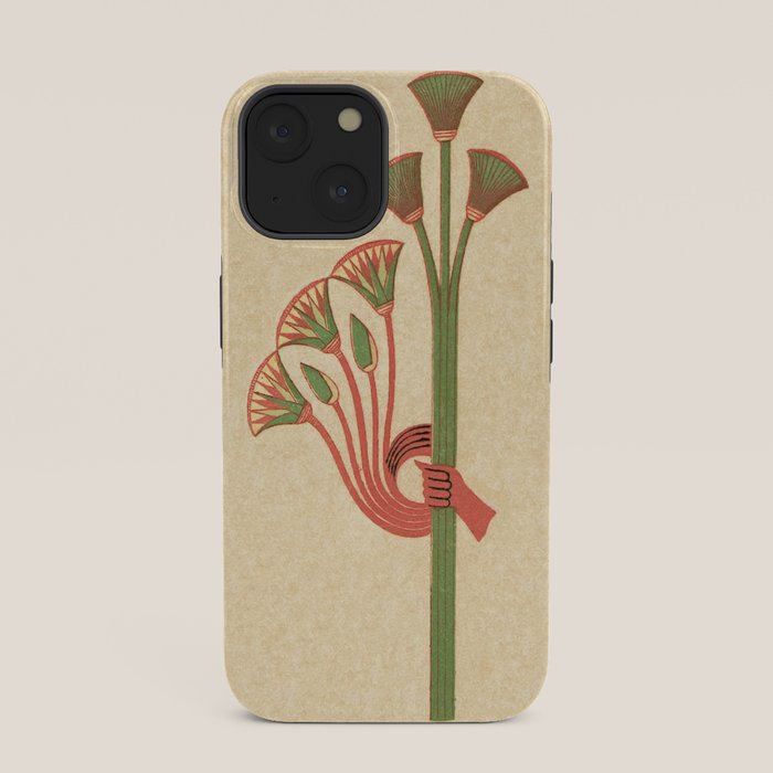 Egyptian Papyrus Plants and Lotus Flowers iPhone Case Gallery Image 33