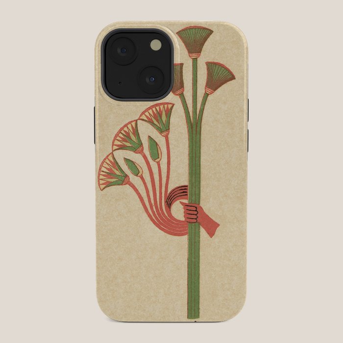 Egyptian Papyrus Plants and Lotus Flowers iPhone Case Gallery Image 34
