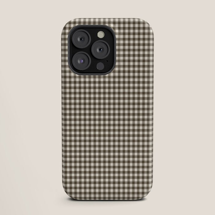 brown gingham iPhone Case Gallery Image 19
