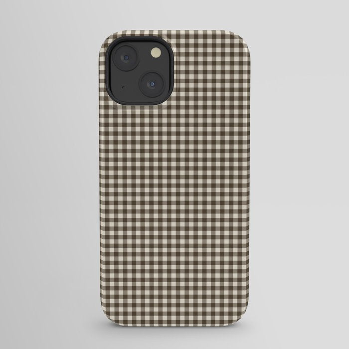 brown gingham iPhone Case Gallery Image 29