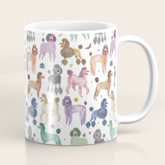 Poodles by Veronique de Jong Coffee Mug Gallery Image 1
