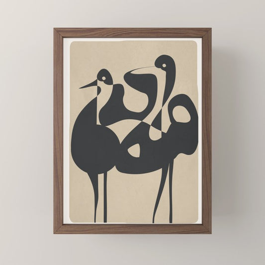 Abstract Pair Mini Art Print Gallery Image 2