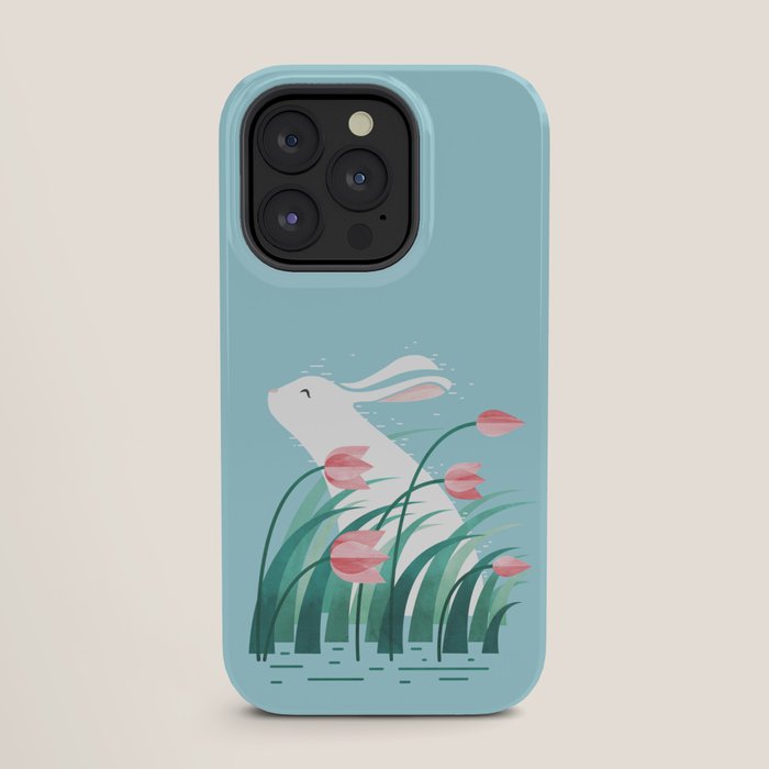 Rabbit Resting, Sky Blue Version iPhone Case Gallery Image 27