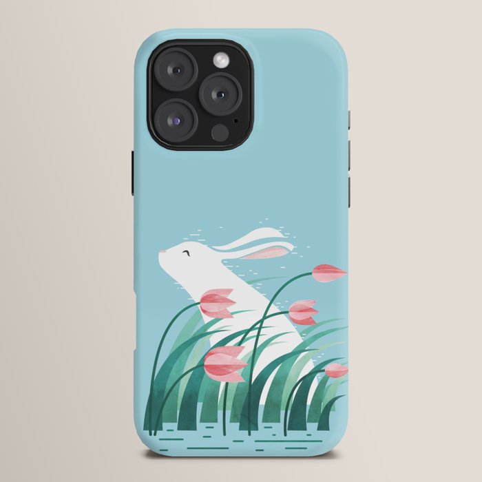 Rabbit Resting, Sky Blue Version iPhone Case Gallery Image 16