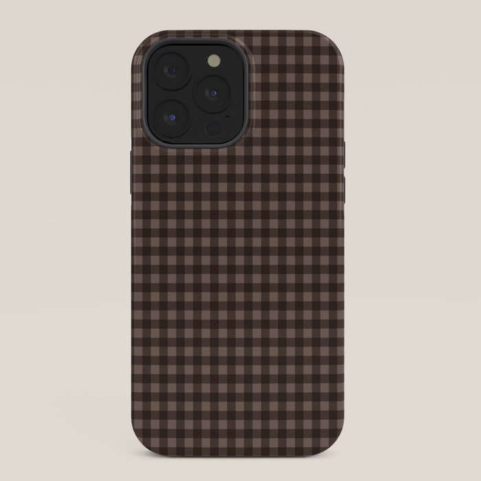 Gingham Plaid Pattern - Earthy Brown iPhone Case Gallery Image 36