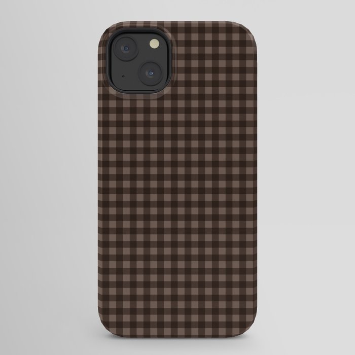 Gingham Plaid Pattern - Earthy Brown iPhone Case Gallery Image 30