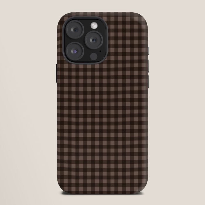 Gingham Plaid Pattern - Earthy Brown iPhone Case Gallery Image 12