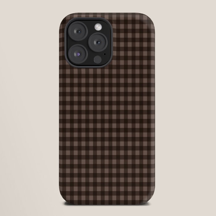 Gingham Plaid Pattern - Earthy Brown iPhone Case Gallery Image 20