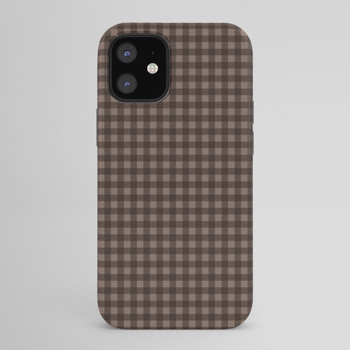 Gingham Plaid Pattern - Earthy Brown iPhone Case Gallery Image 42