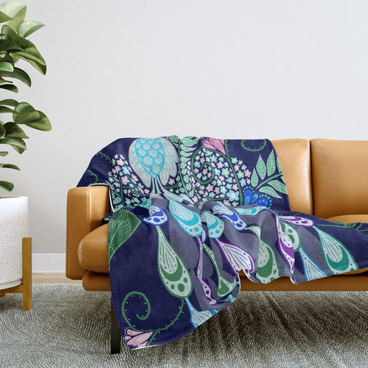 Moonlark Garden Throw Blanket Gallery Image 2