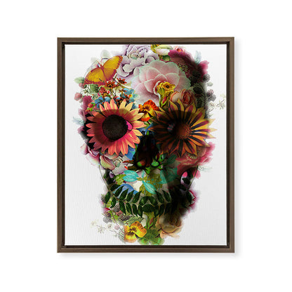 Skull 2 R Framed Canvas Print Gallery Image 12