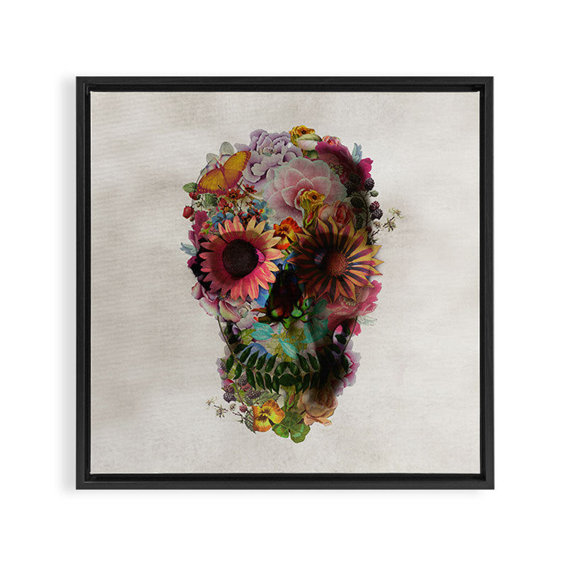 Skull 2 R Framed Canvas Print Gallery Image 2