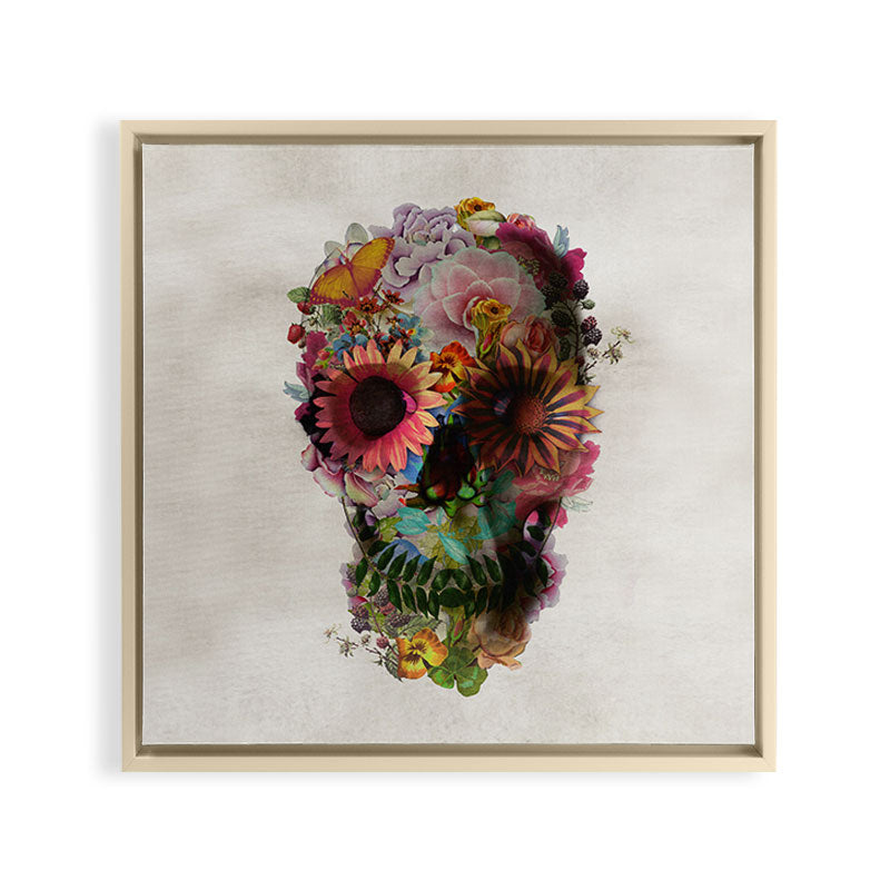 Skull 2 R Framed Canvas Print Gallery Image 27