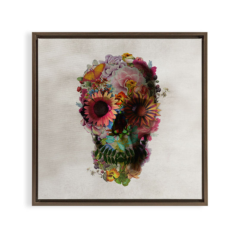 Skull 2 R Framed Canvas Print Gallery Image 11
