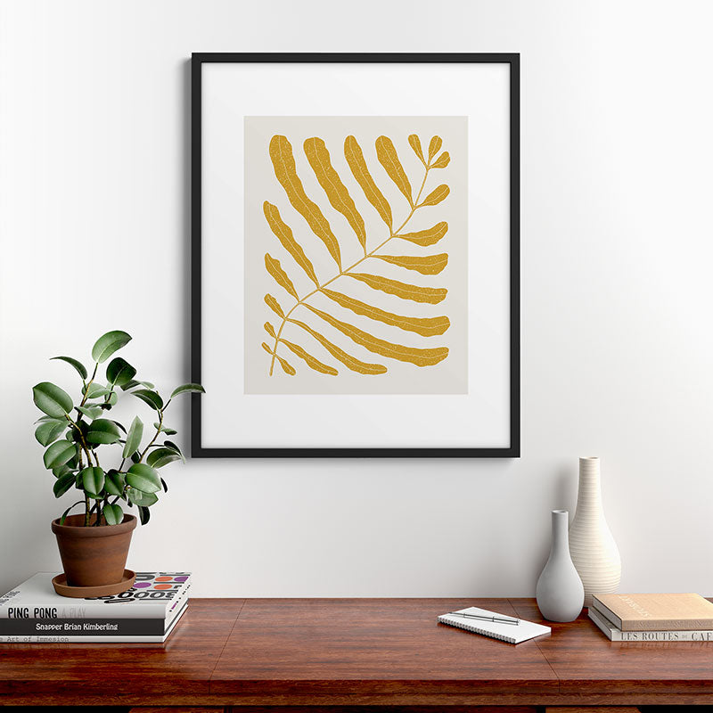Yellow Plant Framed Art Print Gallery Image 9