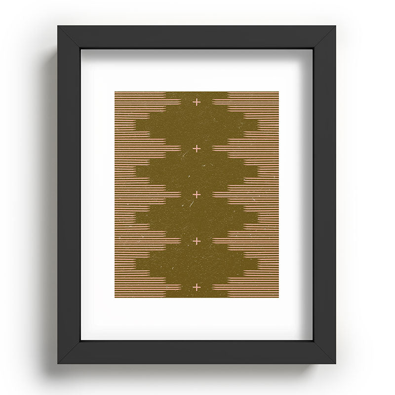 Southwestern Minimalist Retro Green & Pink Framed Art Print Gallery Image 80