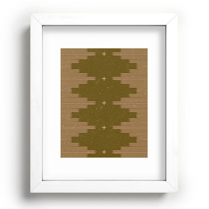 Southwestern Minimalist Retro Green & Pink Framed Art Print Gallery Image 103