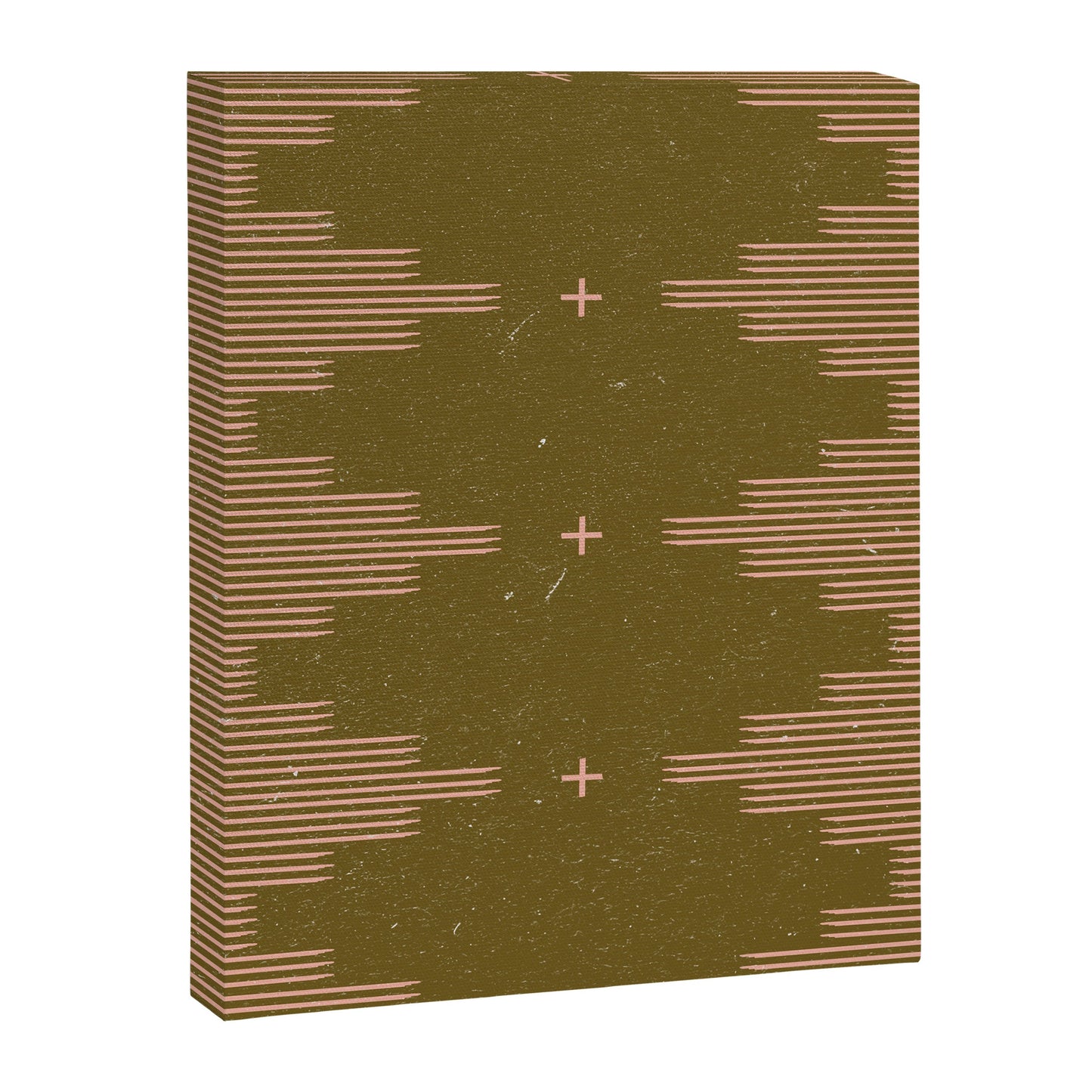Southwestern Minimalist Retro Green & Pink Canvas Print Gallery Image 5