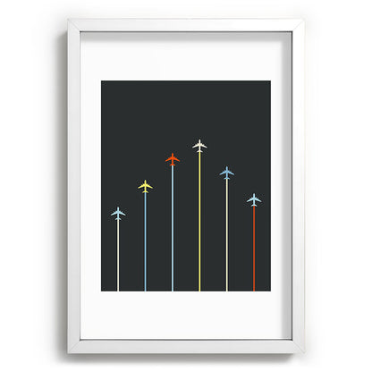 Retro Airplanes 06 Framed Art Print Gallery Image 105