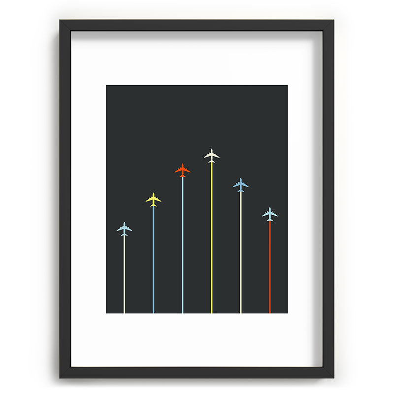 Retro Airplanes 06 Framed Art Print Gallery Image 84