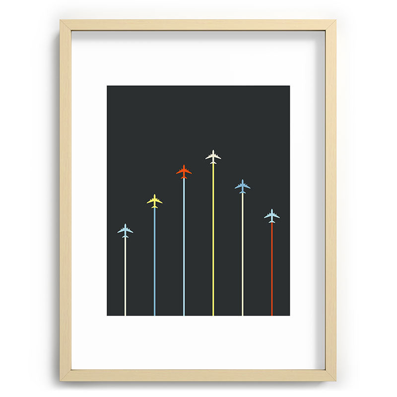 Retro Airplanes 06 Framed Art Print Gallery Image 99