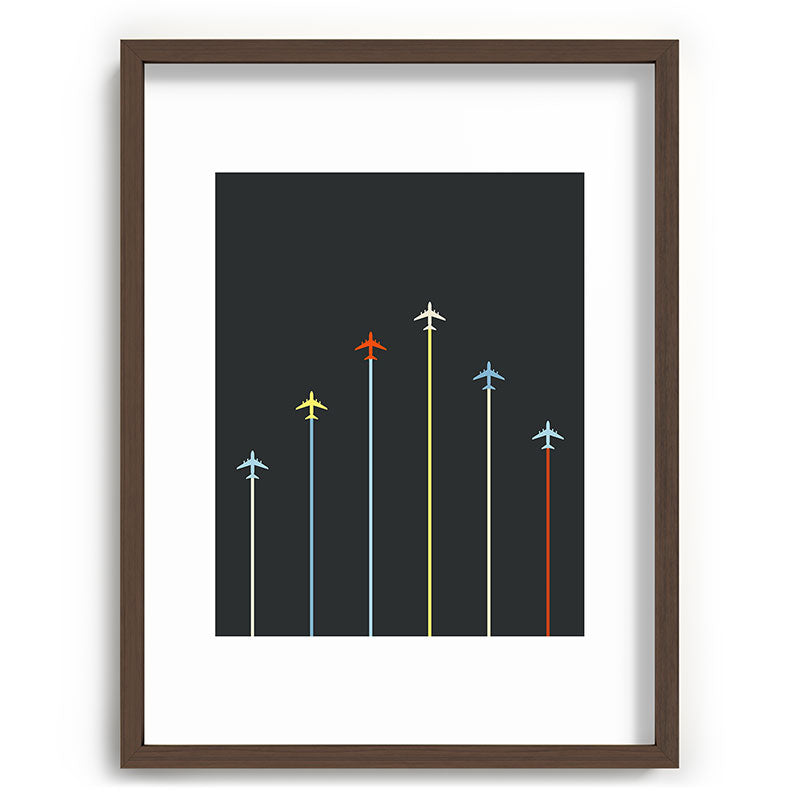 Retro Airplanes 06 Framed Art Print Gallery Image 92