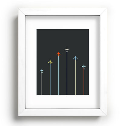 Retro Airplanes 06 Framed Art Print Gallery Image 104