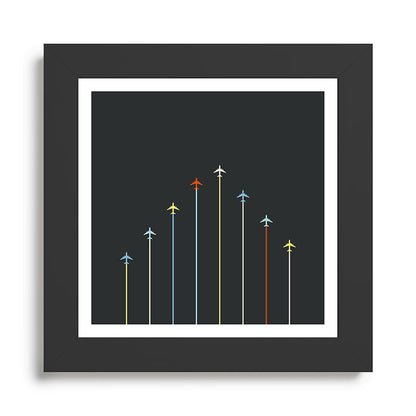 Retro Airplanes 06 Framed Art Print Gallery Image 46
